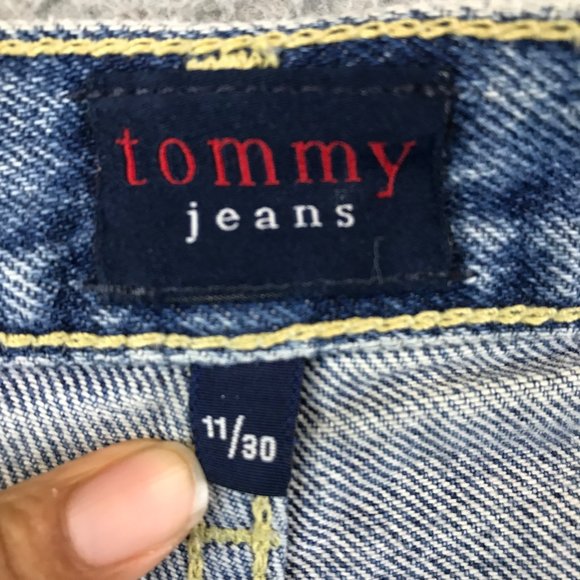Vintage Tommy Hilfiger womens jeans size 11/30 spell out USA - Picture 8 of 9